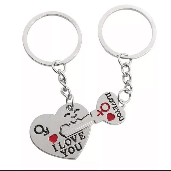 I Love You Couples Keychain Heart Shaped LOVE - Picture 4 of 4